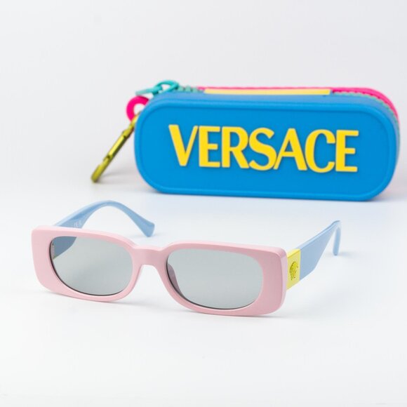 Versace KIDS Sunglasses Pink Grey Rectangle VK4003U 5440CV NEW AUTHENTIC - Picture 2 of 11